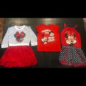 Disney Minnie Mouse set size 7/8
